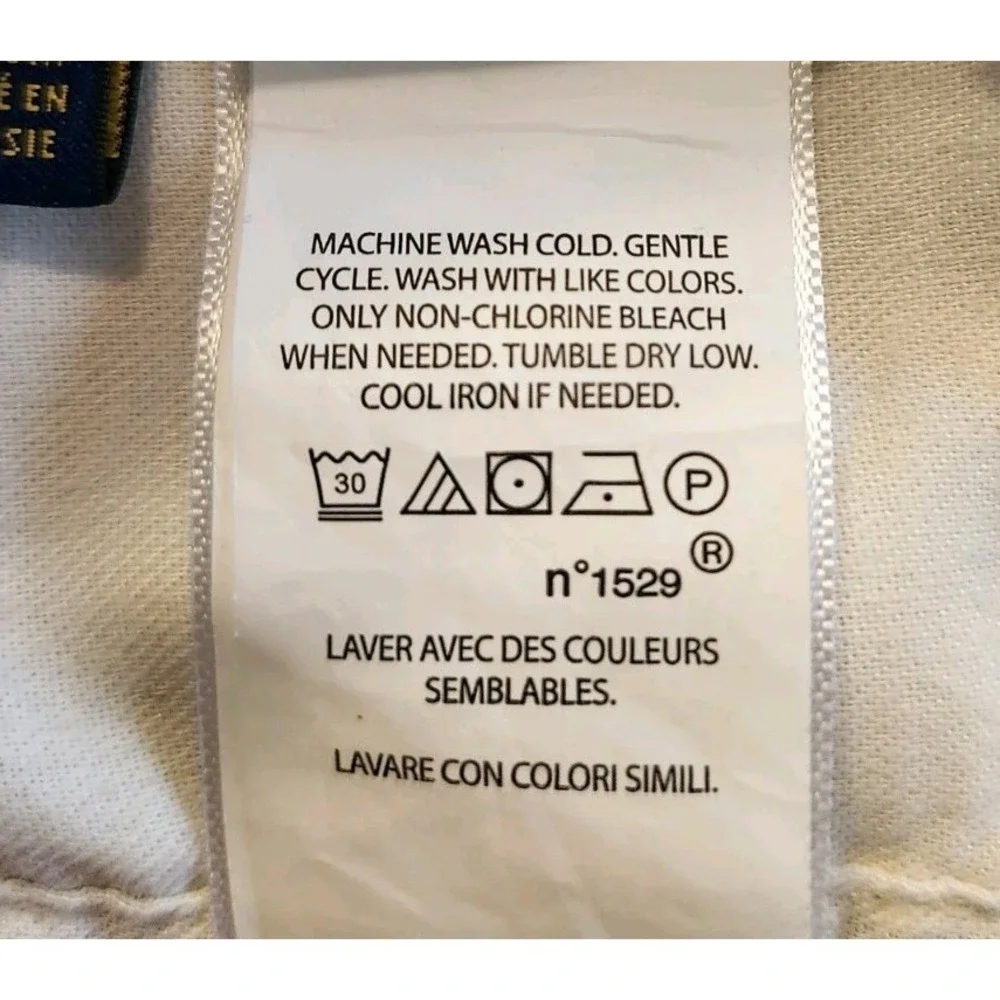 Polo Ralph Lauren Shorts Mens 30 Hawaiian Marlin Classic Fit Linen Blend Chino‎